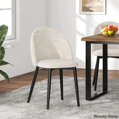 Amherst Stylish 4 Seater Pedestal Dining Set- Wooden Bazar