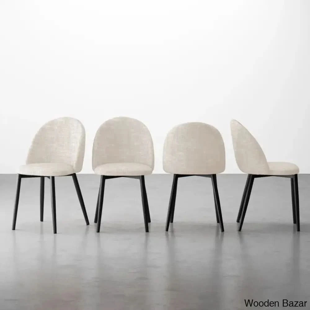 Amherst Stylish 4 Seater Pedestal Dining Set- Wooden Bazar