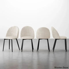 Amherst Stylish 4 Seater Pedestal Dining Set- Wooden Bazar