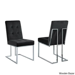 Anniey Royal 4 Seater Glass Top Pedestal Dining Set