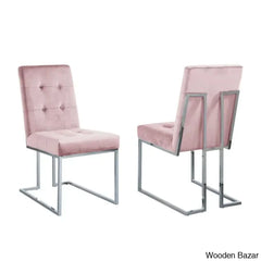 Anniey Royal 4 Seater Glass Top Pedestal Dining Set