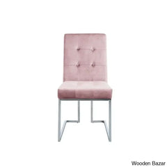 Anniey Royal 4 Seater Glass Top Pedestal Dining Set