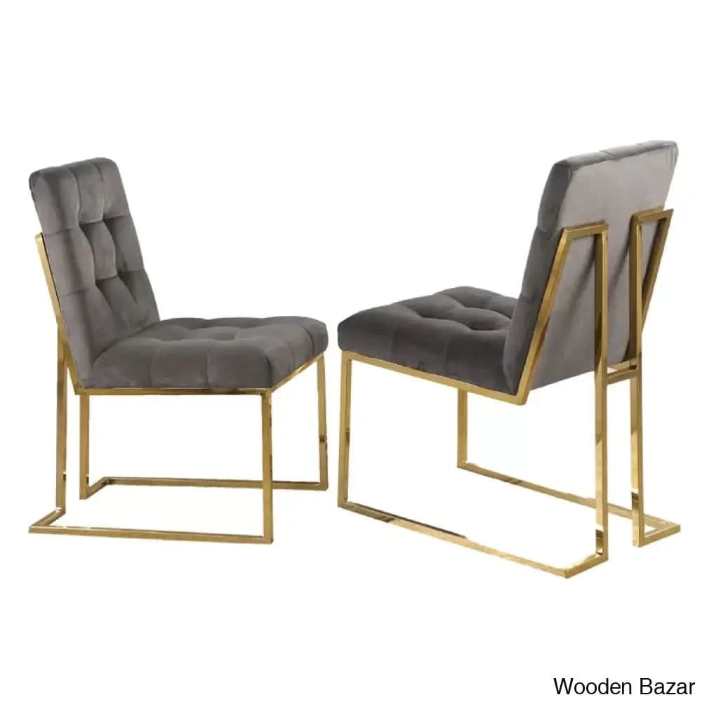 Anniey Royal 4 Seater Glass Top Pedestal Dining Set