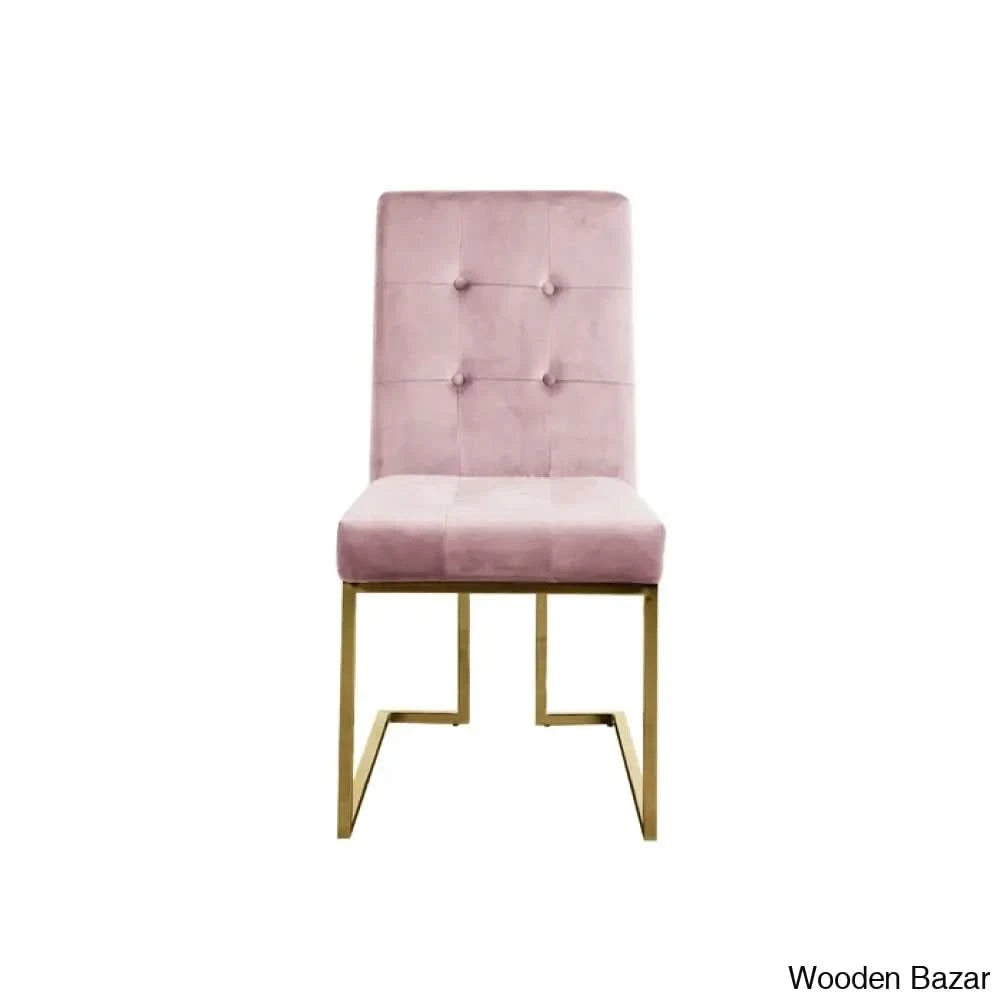 Anniey Royal 4 Seater Glass Top Pedestal Dining Set