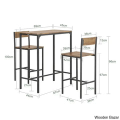 Antigon Modern 2 Seater Dining Table Set For Homes