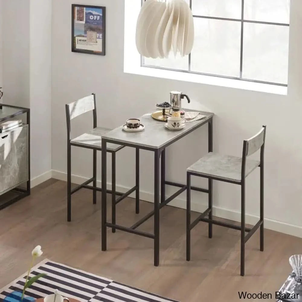Antigon Modern 2 Seater Dining Table Set For Homes