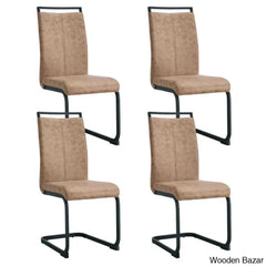 Archibald Luxury 4 Seater Glass Top Dining Set