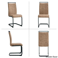 Archibald Luxury 4 Seater Glass Top Dining Set