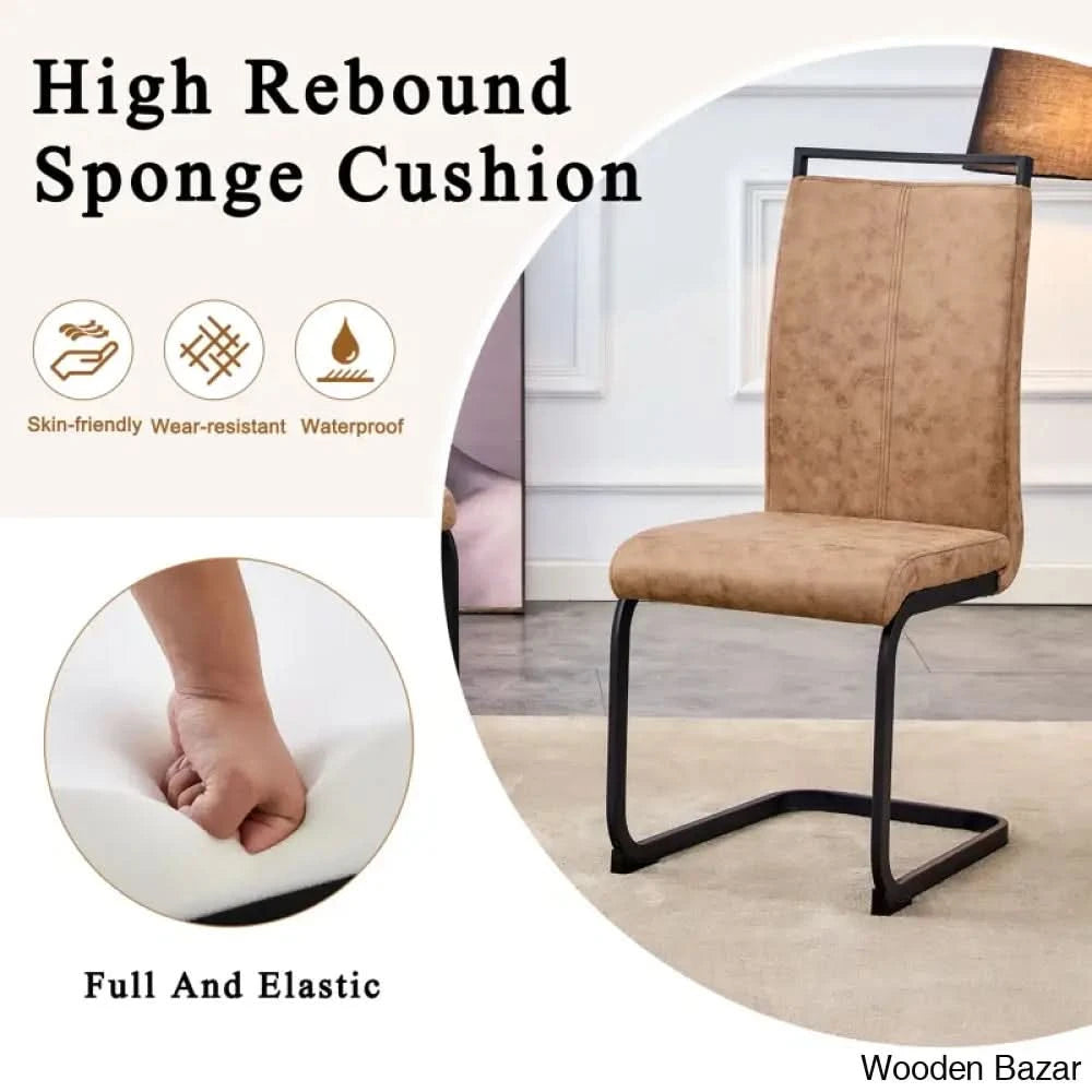 Archibald Luxury 4 Seater Glass Top Dining Set