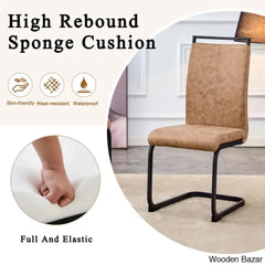 Archibald Luxury 4 Seater Glass Top Dining Set