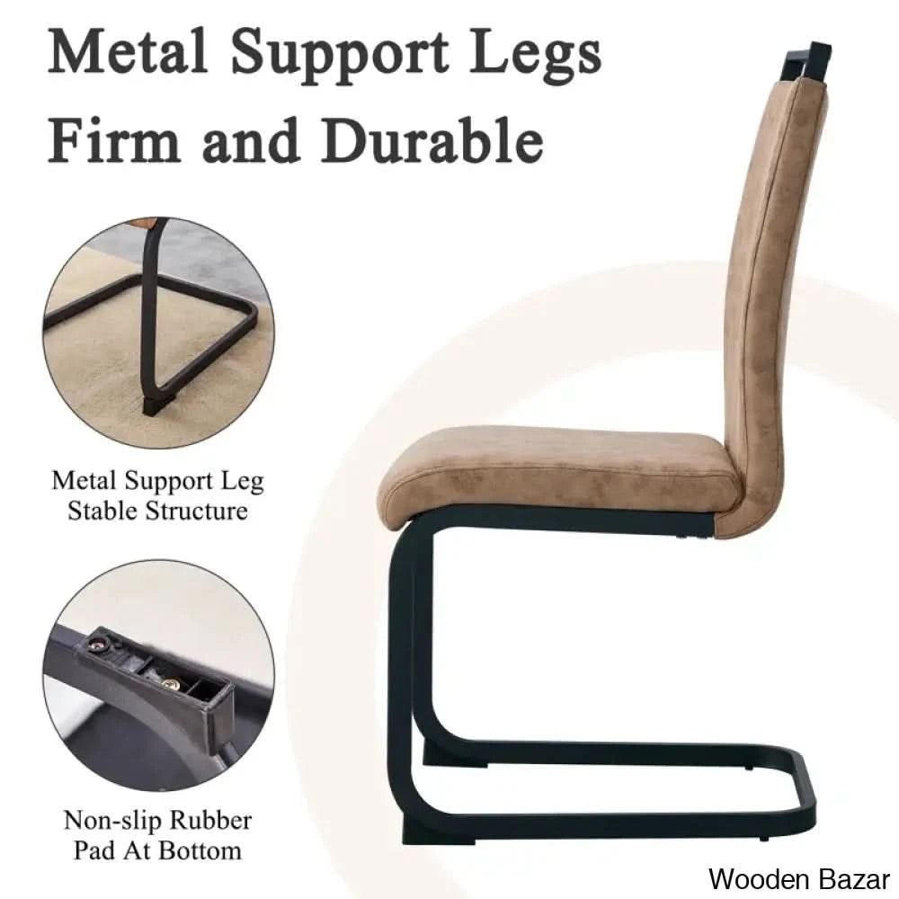 Archibald Luxury 4 Seater Glass Top Dining Set