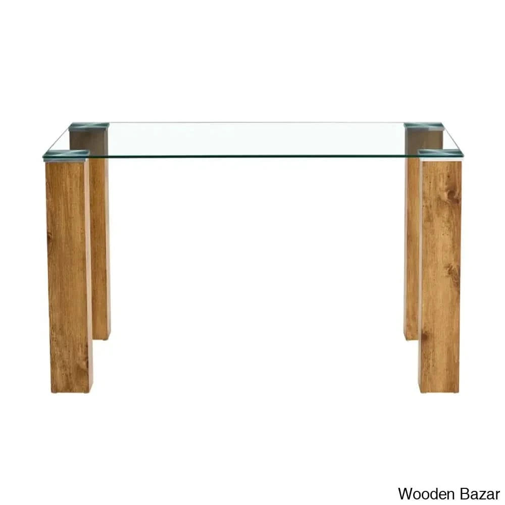 Archibald Luxury 4 Seater Glass Top Dining Set