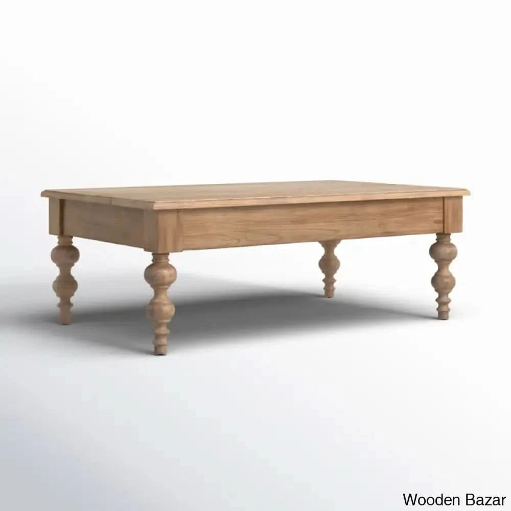 Aristidho Rectangular Lift Top With Storage Shelf Coffee And Center Table