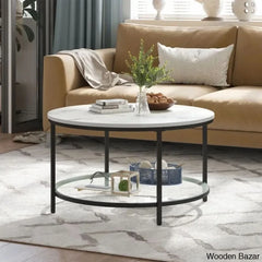 Arlo Round Coffee And Center Table Rotherham With Storage