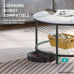 Arlo Round Coffee And Center Table Rotherham With Storage