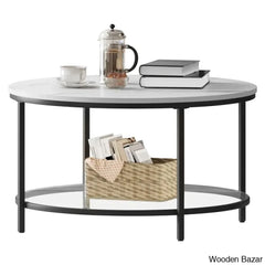 Arlo Round Coffee And Center Table Rotherham With Storage