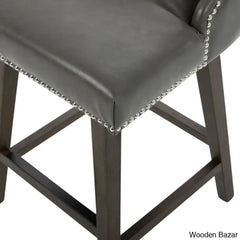 Arvellex Swivel Upholstered 26āā Counter Stool With Solid Wood Frame (Set Of 3)