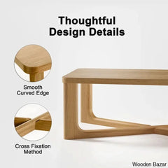 Ashaia Wood Coffee And Center Table