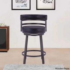 Ashlamario Swivel Counter & Bar Stool With Metal Base And Footrest Gray / Black (26āā Seat Height)