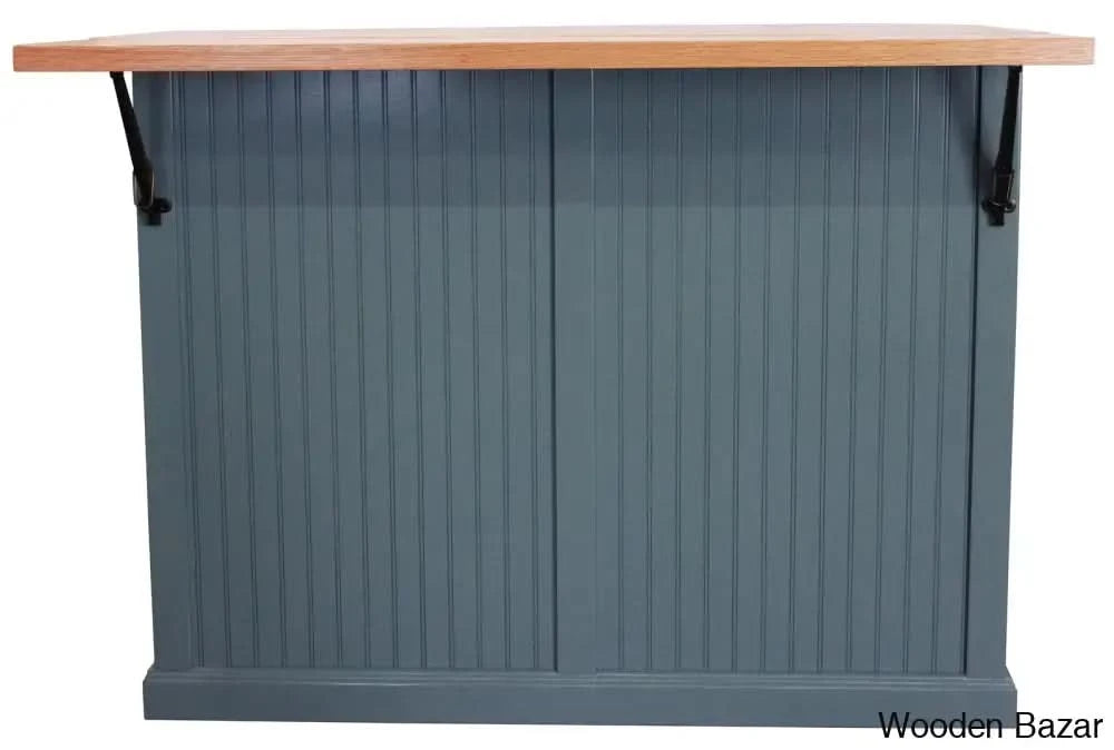 Avant Solid Wood Kitchen Island Trolley Cart Cabinet Kitchen Island With Storage