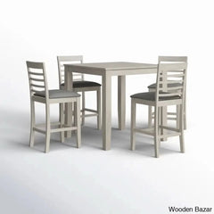 Axes New 4 Seater Wooden Dining Table Set- Bazar