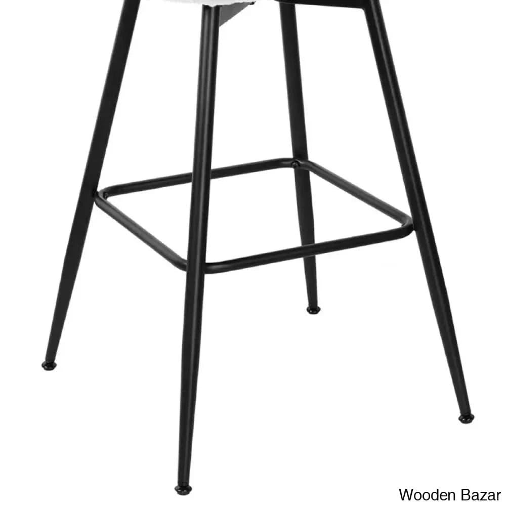 Ayidenc Swivel Boucle Upholstered Counter & Bar Stool (Set Of 3)