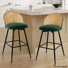 Ayidenc Swivel Boucle Upholstered Counter & Bar Stool (Set Of 3)