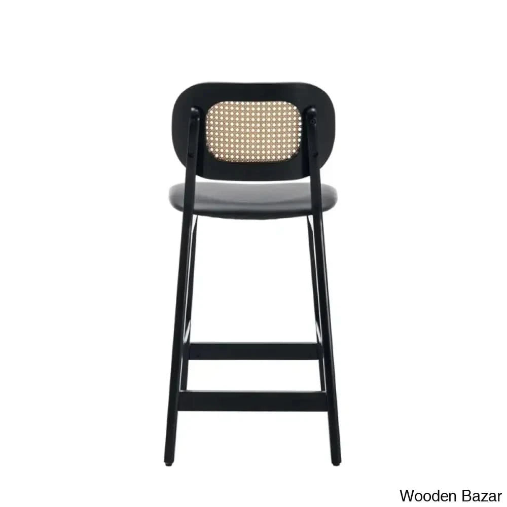 Azaraho Swivel Solid Wood 25.5āā Counter And Bar Stool (Set Of 2)