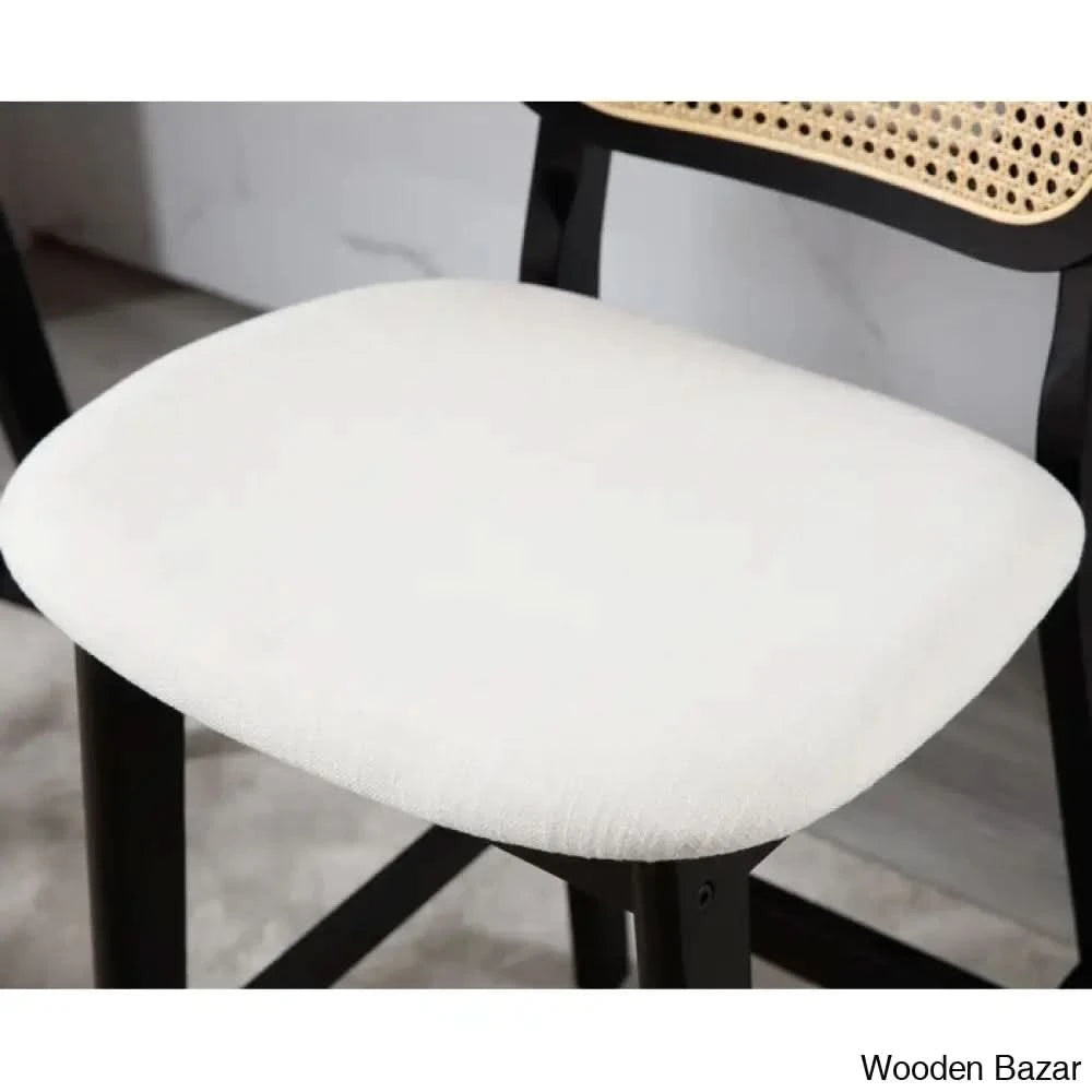 Azaraho Swivel Solid Wood 25.5āā Counter And Bar Stool (Set Of 2)