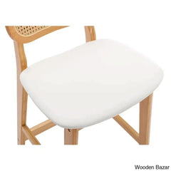 Azaraho Swivel Solid Wood 25.5āā Counter And Bar Stool (Set Of 2)