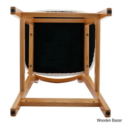 Azaraho Swivel Solid Wood 25.5āā Counter And Bar Stool (Set Of 2)