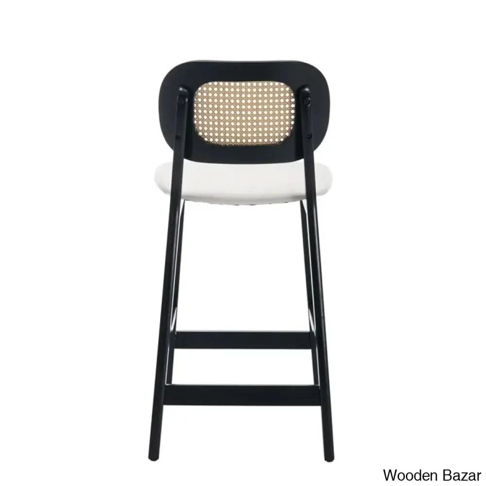 Azaraho Swivel Solid Wood 25.5āā Counter And Bar Stool (Set Of 2)