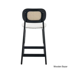 Azaraho Swivel Solid Wood 25.5āā Counter And Bar Stool (Set Of 2)