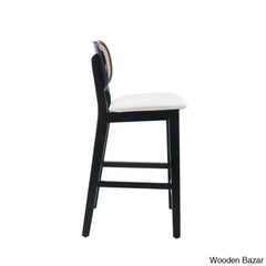 Azaraho Swivel Solid Wood 25.5āā Counter And Bar Stool (Set Of 2)