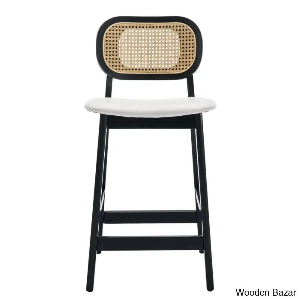 Azaraho Swivel Solid Wood 25.5āā Counter And Bar Stool (Set Of 2)