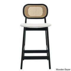 Azaraho Swivel Solid Wood 25.5āā Counter And Bar Stool (Set Of 2)