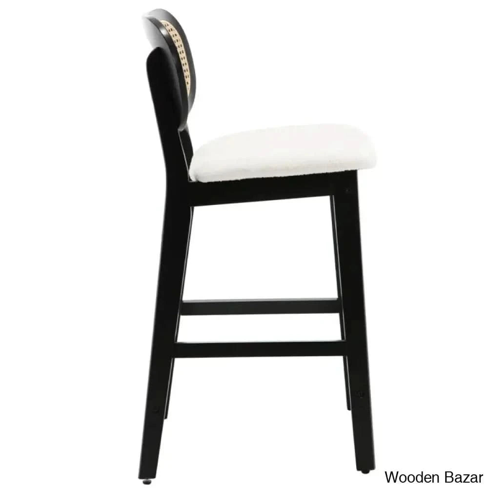 Azaraho Swivel Solid Wood 25.5āā Counter And Bar Stool (Set Of 2)