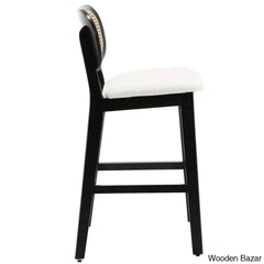 Azaraho Swivel Solid Wood 25.5āā Counter And Bar Stool (Set Of 2)