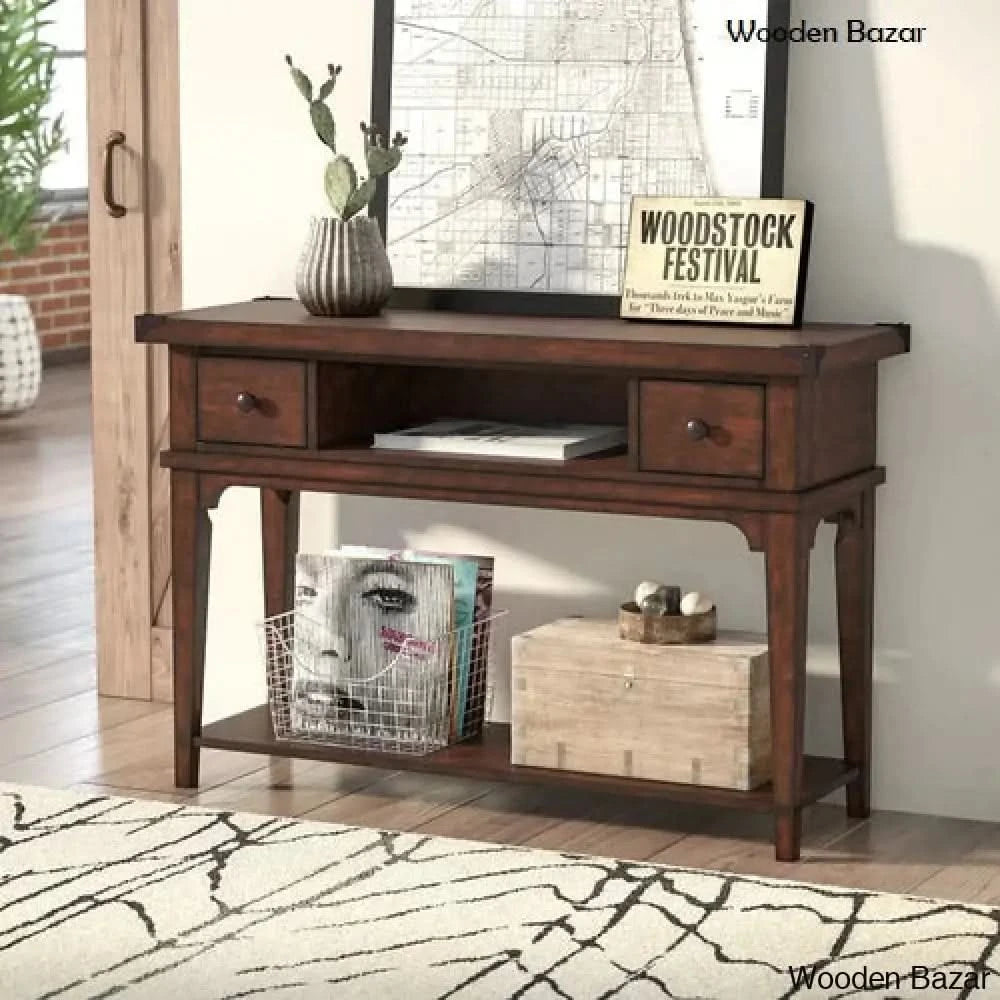 Wood End and Console Table