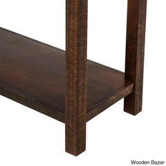 Batotana 59’’ Rustic Distressed Console Table With 4 Drawers And Shelf Entryway Sofa