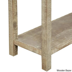 Batotana 59’’ Rustic Distressed Console Table With 4 Drawers And Shelf Entryway Sofa