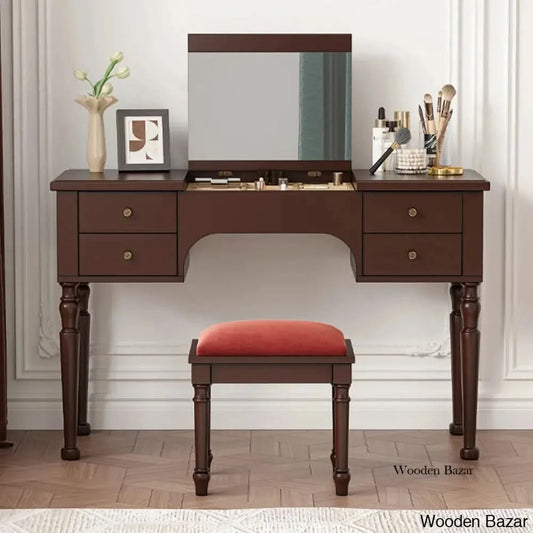 Beaston Vanity Dressing Table With Mirror And Stool
