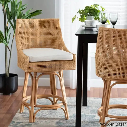 Bellaz 360 Swivel Rattan Counter & Bar Stool (26” Seat Height)