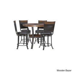 Berkeley 4 Seater Solid Wood Top Dining Set