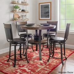 Berkeley 4 Seater Solid Wood Top Dining Set