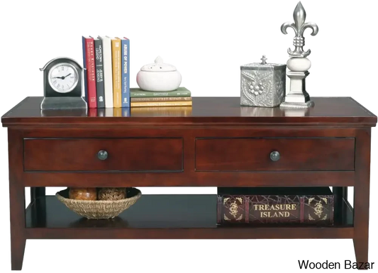 Beth Solid Wood Coffee And Center Table