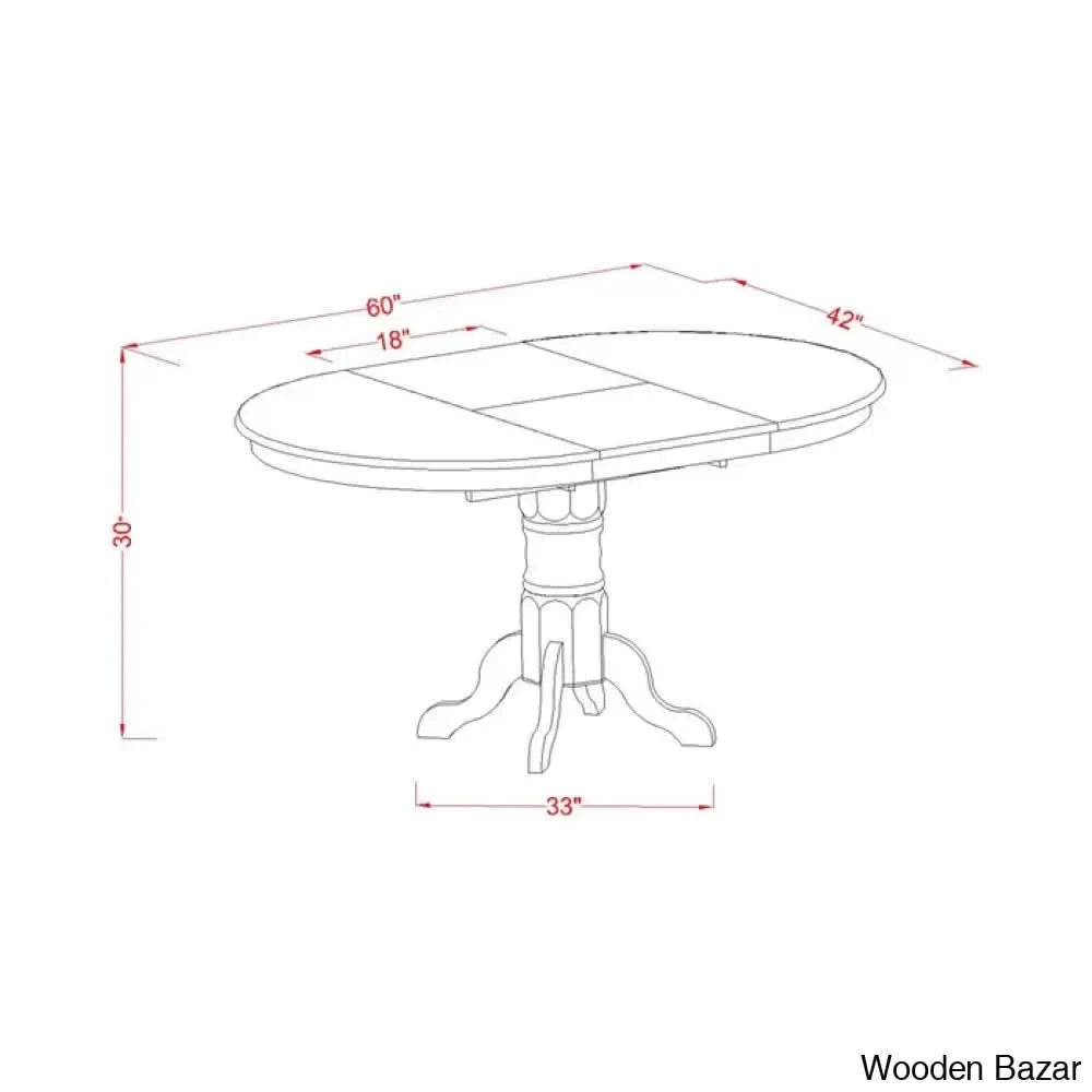 Birch Modern 4 Seater & 6 Extendable Dining Table Set