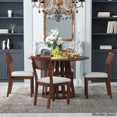 Blackburn 4 Seater Dining Table Set - Wooden Bazar