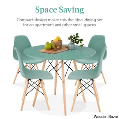 Blaine 4 Seater Stylish Dining Table Set - Wooden Bazar