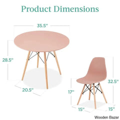 Blaine 4 Seater Stylish Dining Table Set - Wooden Bazar